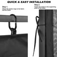 thumbnail image 3 of CJC Replacement Mosquito Netting for Gazebo Patio, 4-Panel Screen Sidewalls with Zippers, 300*300*230cm, Black (Mosquito Net Only), 3 of 16