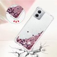 thumbnail image 4 of Slim Fit Phone Case for Motorola G 5G 2023,Soft TPU Glitter Liquid Quicksand Effect Silicone Stylish Case,Screen and Camera Protection Cover for Moto G 5G 2023,LSWT Diamond Rose, 4 of 7