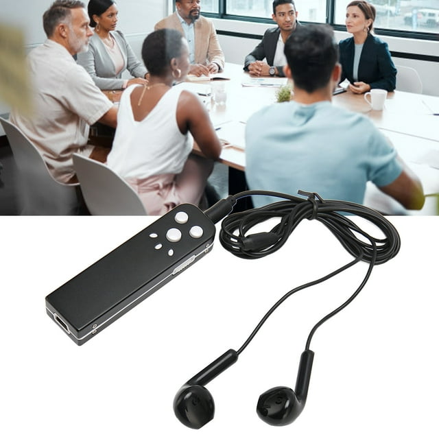 Mini Voice Activated Recorder HD Noise Reduction Small Recorder with MP3 Playback for Interview Work Study Aluminum ABS