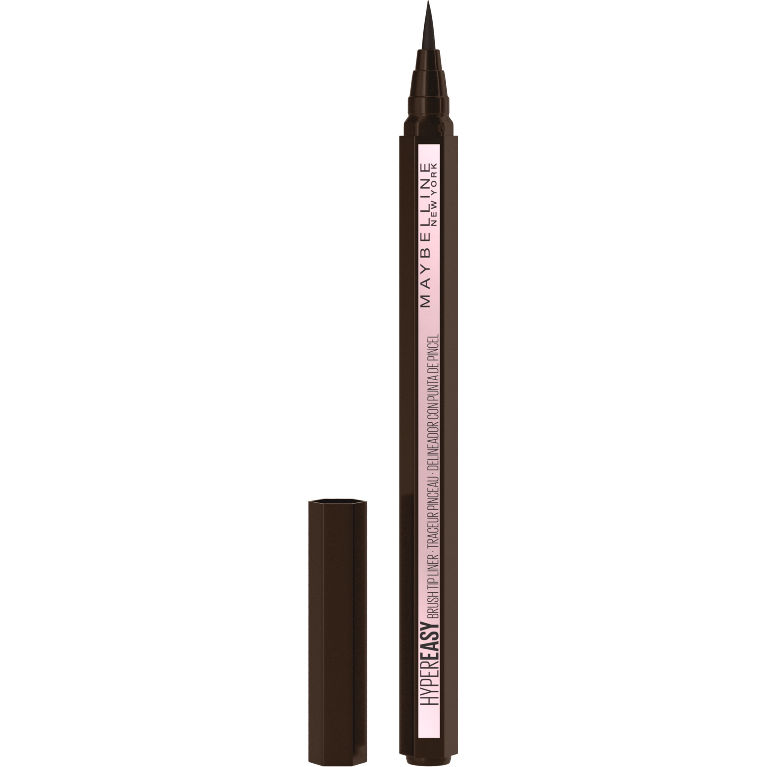 Maybelline EyeStudio Hyper Easy Liquid Eyeliner, Eye Makeup, Pitch Brown