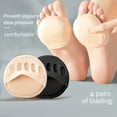 thumbnail image 2 of 2 Uds.&nbsp;almohadillas Cinco Dedos Antepié Para Mujeres, Tacones Altos Media Plantillas Callos, Cuidado Del Dolor De Pie, Calcetines Absorbe Choque, Inserciones De Almohadillas Para Los Dedos., 2 of 4