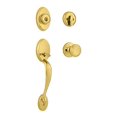 thumbnail image 1 of Kwikset Poignée Simple Cylindre Chelsea avec Bouton de Cameron avec SmartKey en Laiton Poli à Vie, 1 of 1