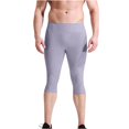 thumbnail image 5 of Breezora Compression Baselayer Shorts for Men Workout Running and Biking High Elastic Support Underwear with Seamless Comfort for Athletics S Size Light Violet, 5 of 10