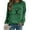 Vert, variante sur Chemises Imprimées Ranch Dutton Yellowstone pour Femmes Col Rond Manches Longues Chandails en Molleton