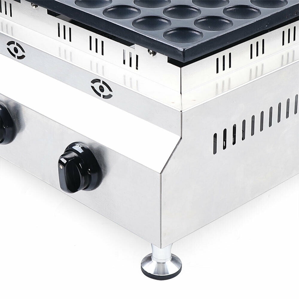 Nonstick LPG Gas 100 Holes Poffertjes Dutch Mini Pancake Maker Baker Machine Commercial Dutch Pancake Maker LPG Gas Waffle Baker Machine Stainless Steel Gas Mini Dutch Pancake Maker