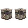 thumbnail image 1 of Barronett Blinds Ox 4 Backwoods Camo Pop Up Ground Hunting Blind (2 Pack), 1 of 8