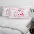 thumbnail image 3 of Valentine's Day Pillow Covers, Linen Long Throw Pillow Case, Pink Bows Romantic Love Heart Checkered Holiday Pillow Protector Decorative Cushion Cover for Living Room/Bedroom 24" x 36", 3 of 8