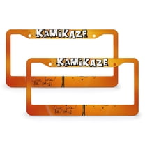 Kamikaze License Plate Frame 2 Pack Vintage Cocktail Recipes License Plate Frames Cover Holders for US Standard Vehicles for Women Men 2 Holes Quality Aluminum License Plate Frames