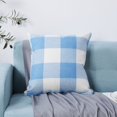 thumbnail image 1 of JFBUJC Simple High-Density Linen Classic Checkered Pillowcase, 1 of 5
