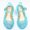 blue, variant on Girls Glitter Hollow Jelly Heel Sandals, Closed Toe Ankle Strap Princess Dress Shoes for Birthday Cosplay Halloween Party