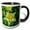 Black/White, variant on 3drose, Sierra Columbine, 11oz Two-tone Red Mug