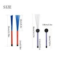 thumbnail image 5 of ANXPTIME 2Pcs Professional Drum Brush Percussion Brush Snare Brush Drum Steel Wire Brush, 5 of 11