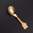 thumbnail image 2 of Baby Cartoon Giraffe Stainless Steel Spoon Polished Soup Dinner Spoon Tableware (Golden), 2 of 7