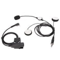 thumbnail image 2 of Auriculares Bilaterales Para Casco, Cómodos Auriculares Para Casco Con Reducción De Ruido De 7,1 Mm + PTT U94 Con Clip Para Baofeng, 2 of 8