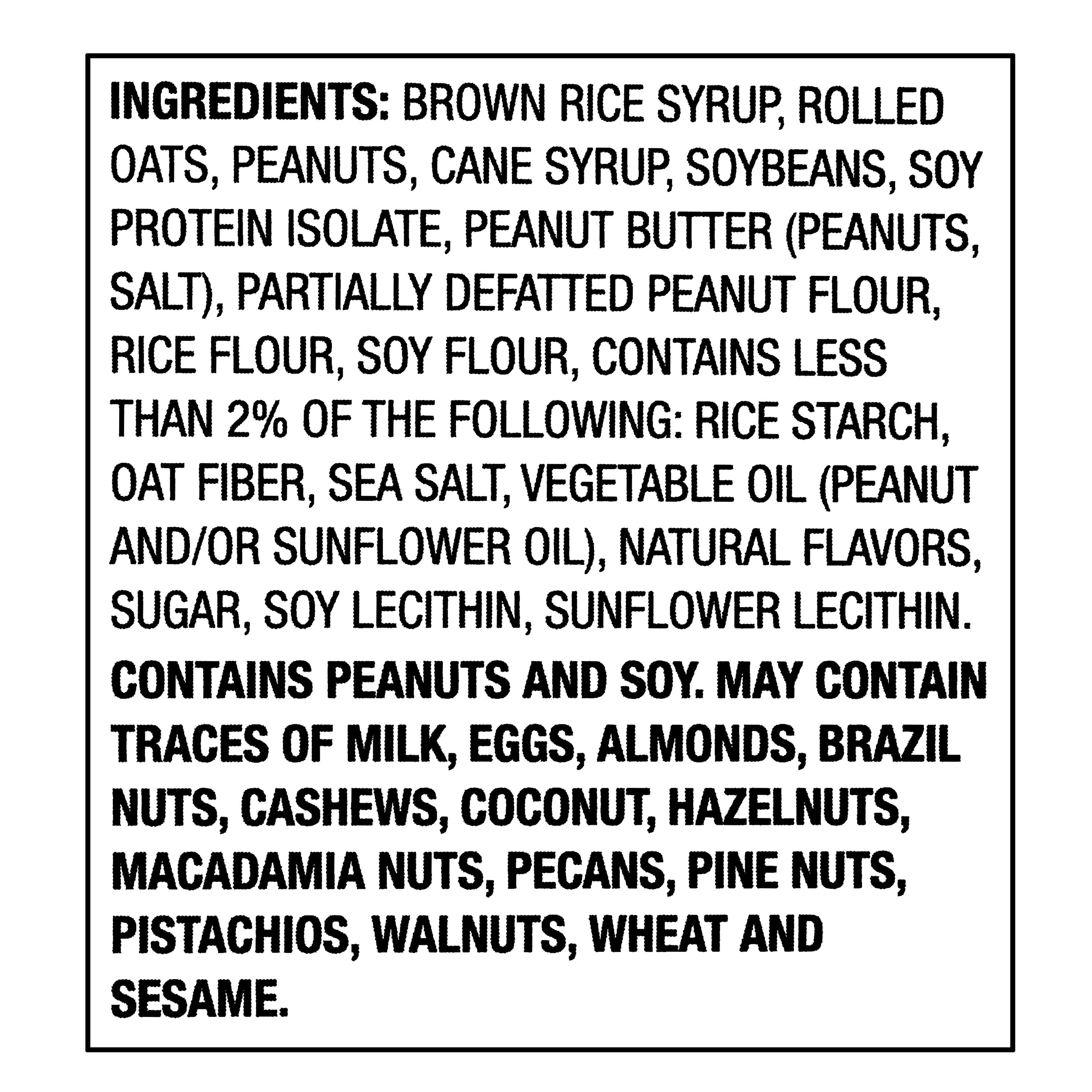 Great Value Energy Bar, Crunchy Peanut Butter, 2.4 oz, 18 Count