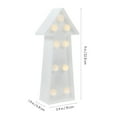thumbnail image 2 of Beaupretty White LED Arrow Sign Light Battery Operated Arrow Wall Decor with 7 Leds, 2 of 8