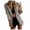 Gray, variant on Womens Blazer Jacket Casual Double Button Blazer Jackets Trendy Plaid Coat Dressy Lapel Collar Outwear Fall And Winter