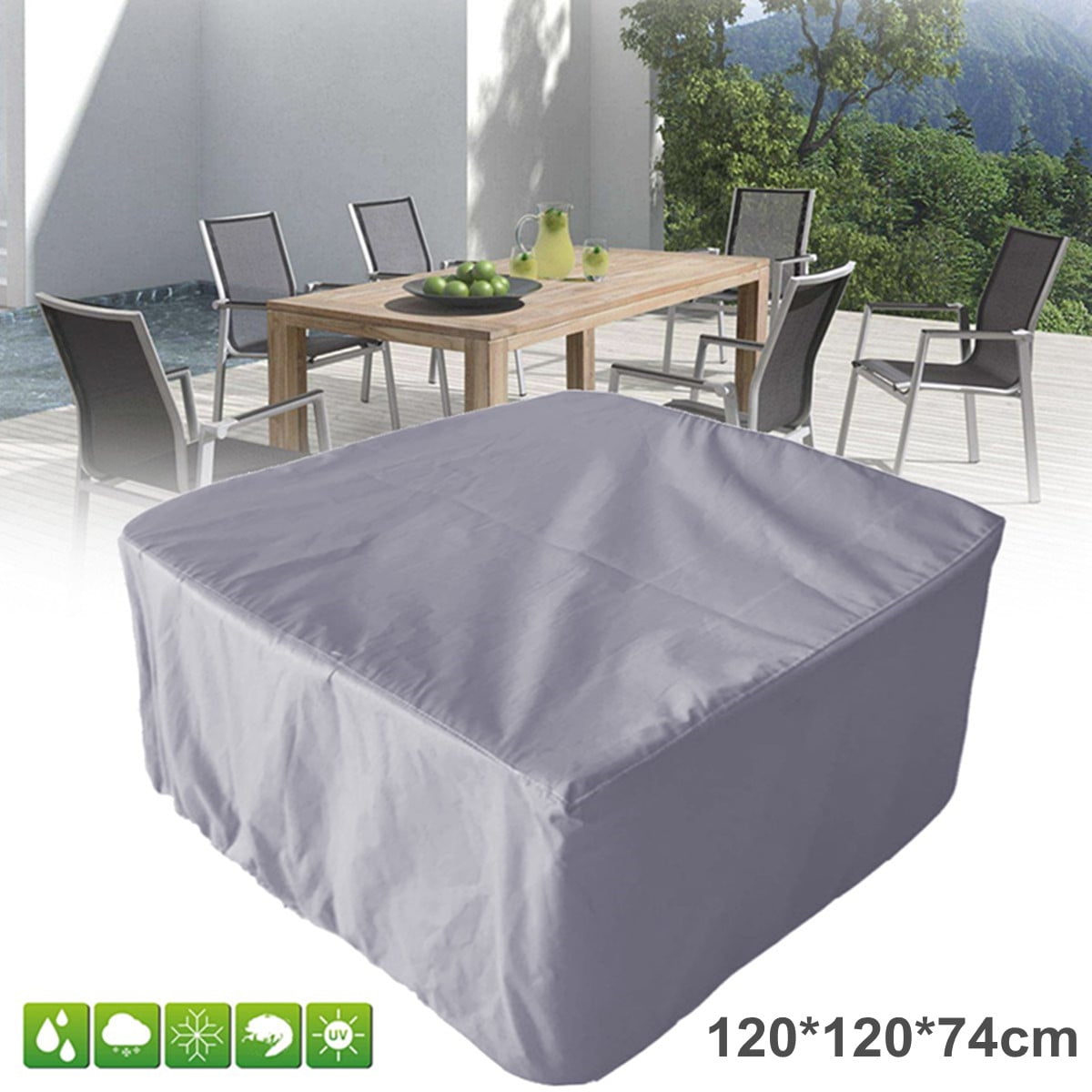 Waterproof Square Table Furniture Cover Garden Yard Patio Outdoor Sun