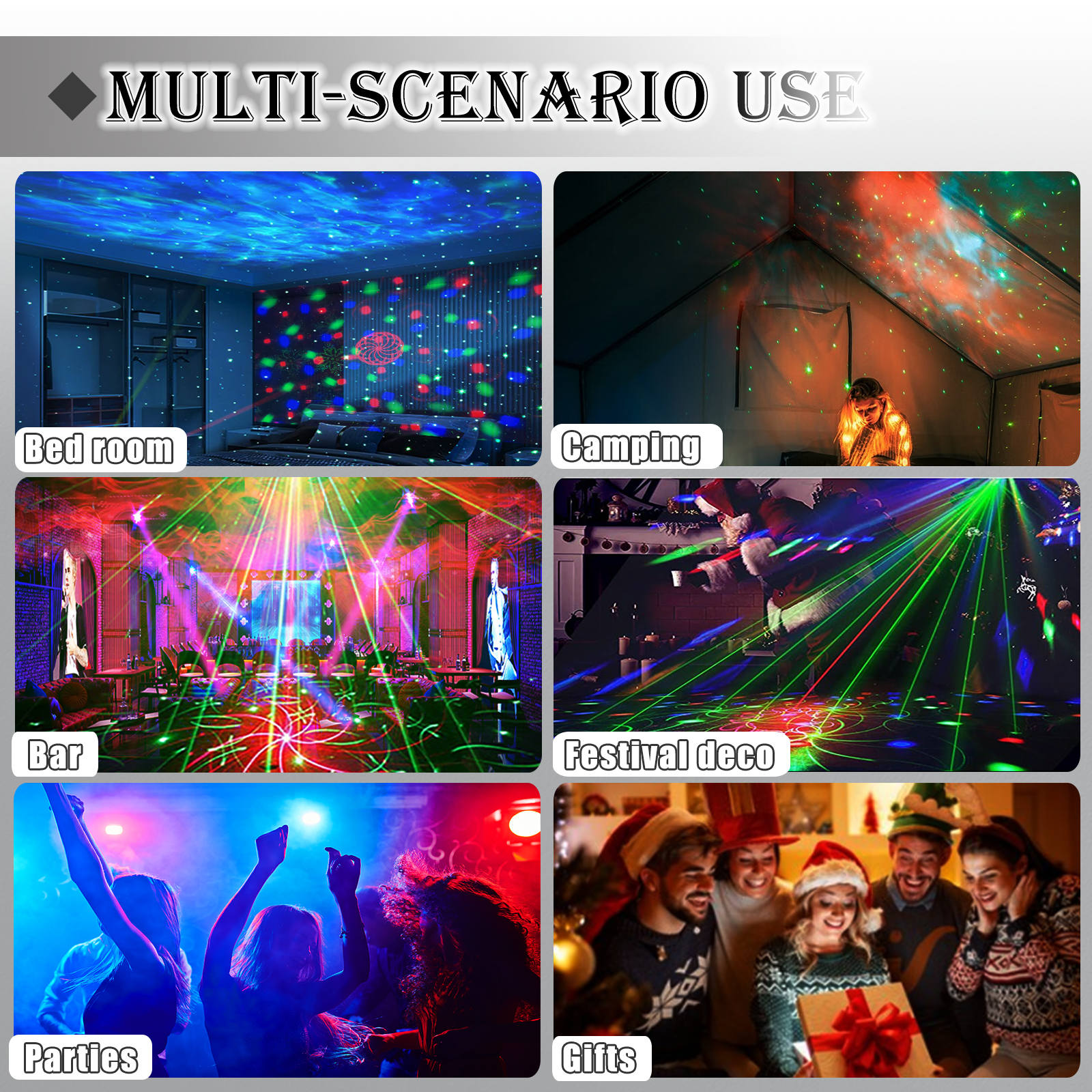 Party Light Disco Ball Light Dj Light Disco Light Ocean Light Star Light Projector Dance Light Sound Activated with Remote Control Stage Light Strobe Light for Parties KTV Christmas Halloween Décor