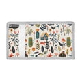 thumbnail image 2 of JIALIOU Nylon Trifold Card Wallet with ID Window Zipper Pocket for Men Women Teen Flower House Leaves, 2 of 7