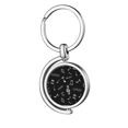 thumbnail image 1 of Blanco y negro music lyrics Rotating keychain Metal Keyring Holder, 1 of 2