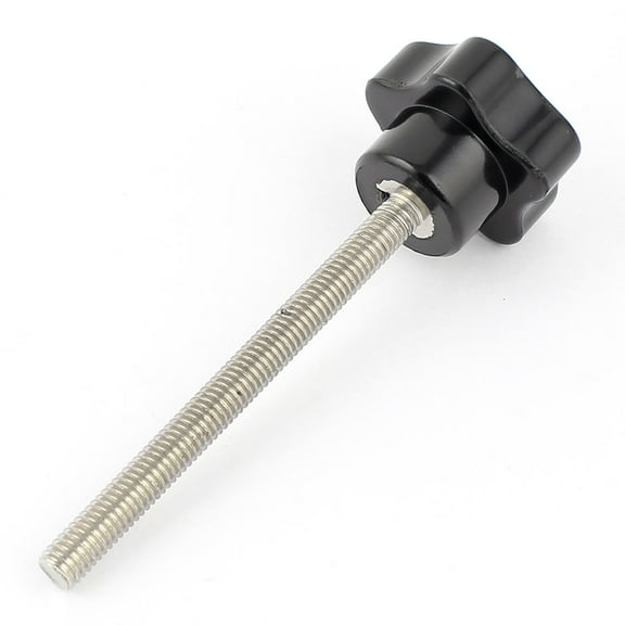 Unique Bargains Machinery M6 x 70mm Threaded Screw On Clamping Grip Knob 3.6" Length