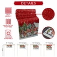 thumbnail image 6 of Christmas Tree Farmhouse Gnomes Table Runner 13x90in Non-Slip Cotton Linen Table Runners, Red White Green Dresser Scarves TableRunner for Dinner Kitchen Dining Wedding Party, 6 of 9