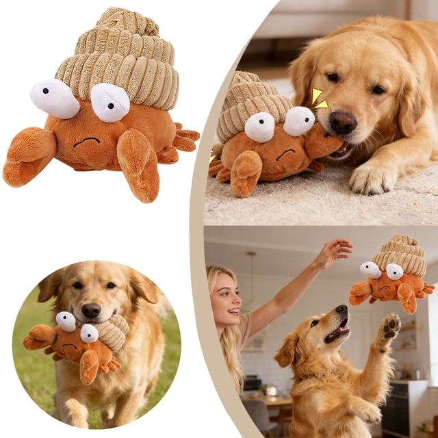 BotaniNest Vibrating Makes Noise Puppy Hermit Crab