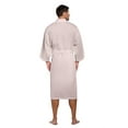 thumbnail image 3 of Turquaz Linen Lightweight Long Waffle Kimono Spa Robe for Men (Small/Medium, Taupe), 3 of 3