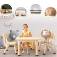 thumbnail image 3 of Height Adjustable Kids Table and Chairs Set – Versatile Toddler Table with Graffiti Desktop, 2 or 4 Non-Slip Chairs, Storage, Perfect for Reading, Drawing, Playing, Eating, Children's Room or Playroom, 3 of 5