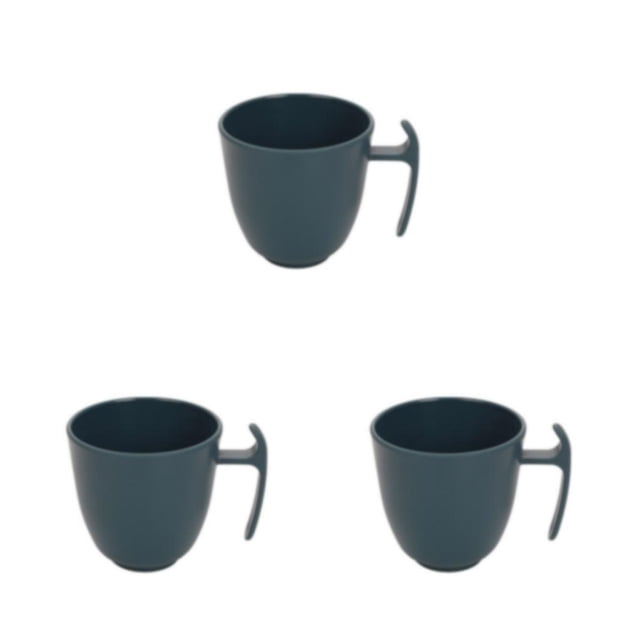 Inteprter Taza de café Taza de plástico redonda universal reutilizable Tazas Tazas de agua Fiesta Boda Té Comedor Habitación de regalo Azul Type1 NO1