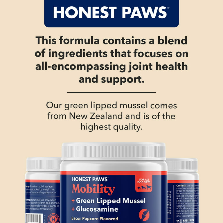 Honest Paws Green Lipped Mussel Joint Powder