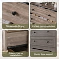 thumbnail image 2 of 4 Drawer Dresser with LED Lights and Charging Station, Modern Wood Chest of Drawers for Bedroom, Tall Nightstand with 4 Storage Drawers for Living Room, Hallway, 2 of 9
