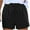 Black, variant on ABATAB Women Casual Shorts Comfy Loose Elastic Waist Shorts Summer Lightweight Cotton Linen Pull on Shorts with Pockets