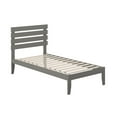 thumbnail image 5 of AFI Oxford 14" Twin Wood Platform Bed Frame with Modern Pallet Headboard, Grey, 5 of 6
