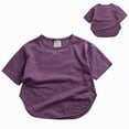 thumbnail image 2 of NOLDARES Boys T-Shirt Soft Cotton Short Sleeve, Breathable Graphic Tee for Kids & Teens, Casual Wear(Purple,3 Years), 2 of 8