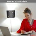 thumbnail image 3 of ifundom Modern Fabric Lamp Shade Black Barrel Style For Adults 1Pcs, 3 of 5