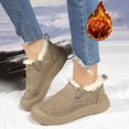 thumbnail image 6 of LIJCC Womens Winter Warm Fluffy Snow Boots Warm Faux Fur Lining Anti-Slip Loafers Non Slip Short Booties Slip On Fuzzy Indoor Outdoor House Shoes, 6 of 9