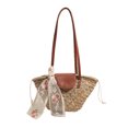 thumbnail image 1 of Bolsos Mano para Mujer Tejidos Paja Gran Capacidad Fiestas Y, 1 of 9