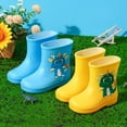 thumbnail image 4 of Fozruso Children Female Elastic Mouth Children's Rain Boots Textured Soles Non Slip Light Comfortable Rain Shoes For Primary School Students,Sizes 9(2.5-3 Years), 4 of 6