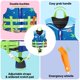 thumbnail image 4 of Chaleco de natación HeySplash para niños pequeños, chaqueta flotante con correa de seguridad, 4 of 7