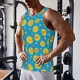 thumbnail image 5 of Fuzoiu Bee Sunflower Print Men's Workout Tank Tops,Sleeveless Gym Shirt Quick Dry,Fitness Bodybuilding T-Shirt,Muscle Athletic Workout Tee-XX-Large, 5 of 7