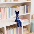 thumbnail image 6 of Easter Bunny Sitting Figurines, Rabbit Shelf Sitter Ornaments Home Decorations, Easter Spring Home Decor Supplies, Easy Clean Multi-Style Compatible Holiday Gift Ready Figurines,Blue,8.3x3", 6 of 7