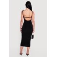 thumbnail image 3 of Women's Twisted Strap Asymmetrical Neckline Midi Dress, 3 of 3