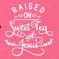 thumbnail image 5 of Wild Bobby Raised on Sweet Tea and Jesus Inspirational/Christian Women Racerback Tank Top, Hot Pink, Small, 5 of 5