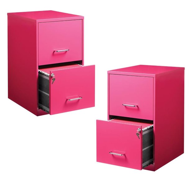 Value Pack (Set of 2) 2 Drawer File in Pink