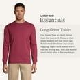 thumbnail image 2 of Lands' End Essentials Men's Long-Sleeve Soft Cotton T-Shirt - Relaxed Easy Fit, 2 of 5