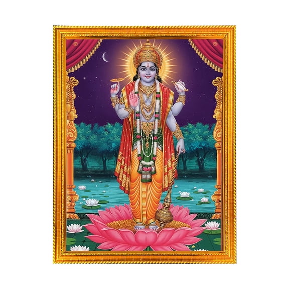 Vishnu-Religious God Photo Frame for Home & Pooja Room Decor
