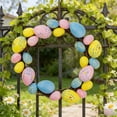 thumbnail image 4 of Orangide Easter Egg Wreath Decoration Spring Door Wreath with Bunny Rabbit Carrot Picks for Home Front Door Wall Window Garden Garland, 4 of 5