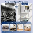 thumbnail image 5 of Harmijoy Metal Wall Cabinet, Garage Storage Cabinet with Locking Doors & 3 Adjustable Shelves, Wall-mounted Lockable Cabinet, 5 of 8